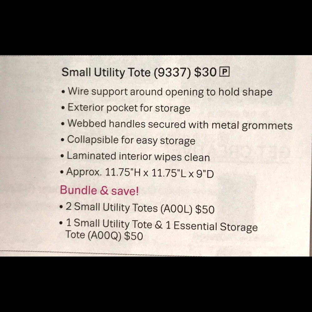 Thirty-One Small Utility Tote - Picture 5 of 6